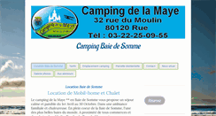 Desktop Screenshot of campingdelamaye.net