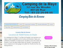 Tablet Screenshot of campingdelamaye.net